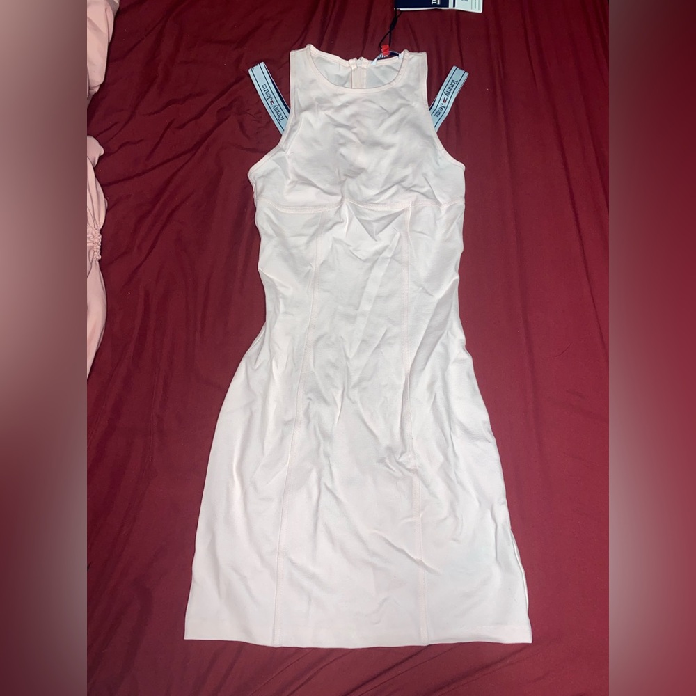 Tommy Hilfiger Logo Tape Strap Bodycon Dress